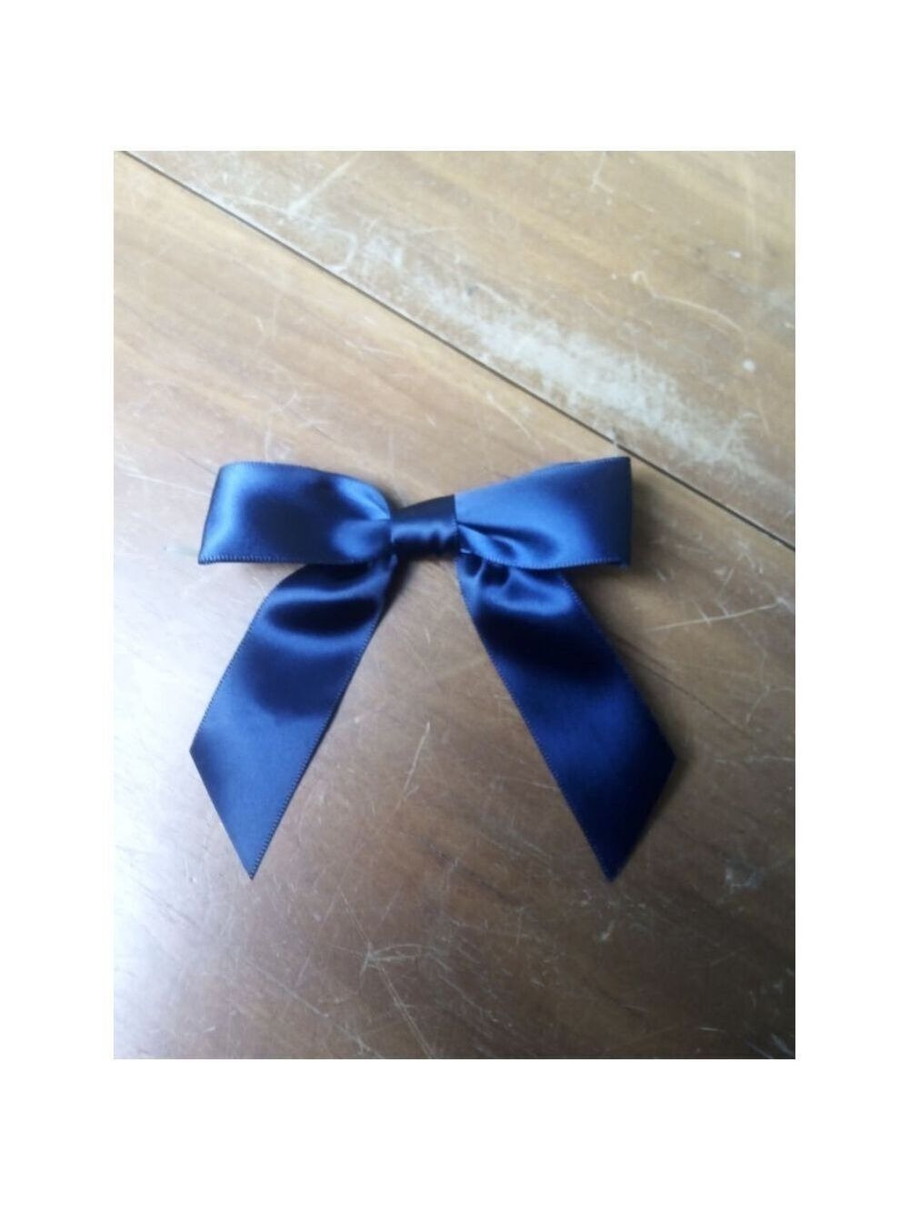 Navy Blue Bows with twist ties, 3.5 inches long, set of 36